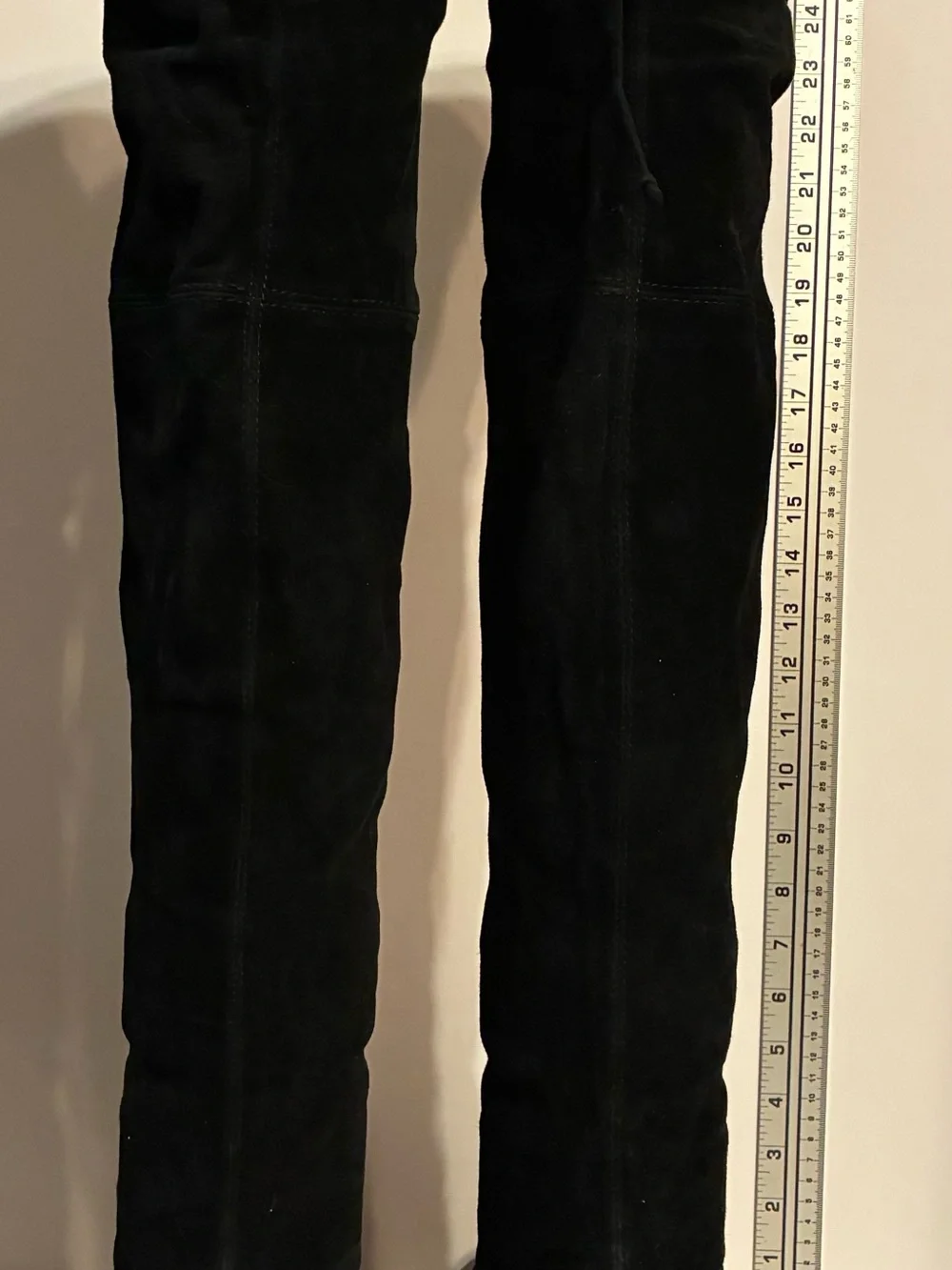 Stuart Weitzman Lowland Black Over-the-Knee Suede Boots Sz. 10B